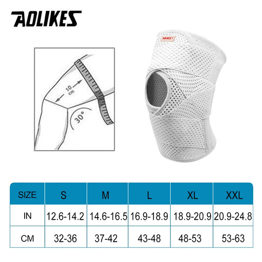1PCS Knee Brace for Knee Pain Compression. Knee Support with Air Mesh Fabric Side Stabilizer