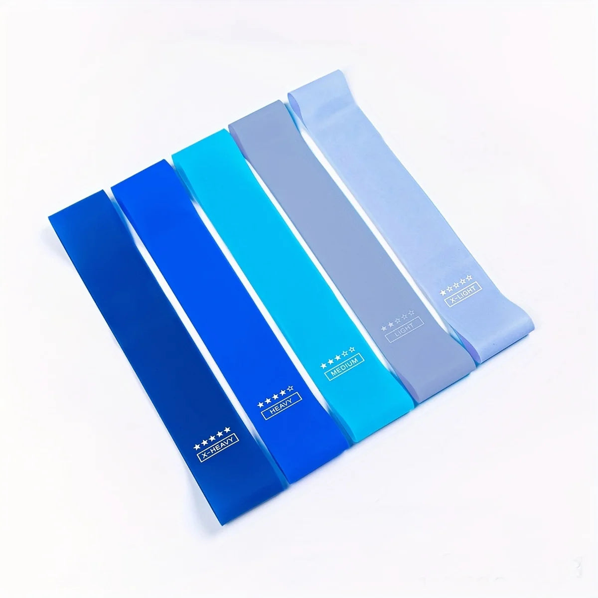 5 PC Resistance Silicone Strap Stretch Straps.