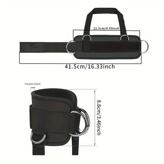 1 Pc Leg Strength Trainer. Foot Ring Buckle Ankle Strap. Stretch Resistance Band.