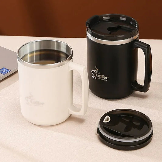 Stainless Steel Coffee Cup With Double Wall Thermal Insulated