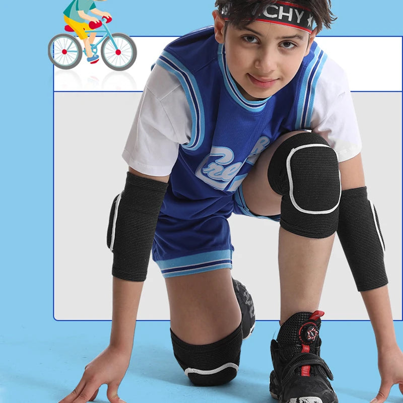 1 Set Kid Elbow Pad Knee Pads Children Sport Protective Gear Set for Balance Bike Skateboard Inline Roller Skate Scooter Dancing