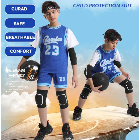 1 Set Kid Elbow Pad Knee Pads Children Sport Protective Gear Set for Balance Bike Skateboard Inline Roller Skate Scooter Dancing