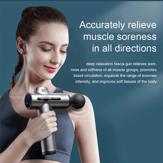 Portable Vibration Massage Gun For Body, Neck, Back, Deep Muscle Relaxation.