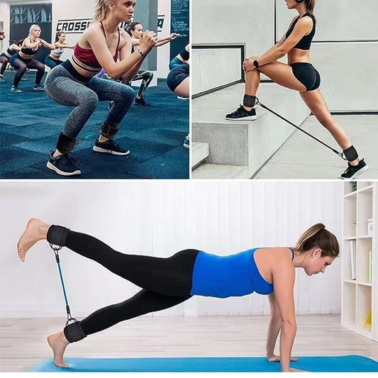 Ankle Strap Resistance Bands For Leg Strength & Exercise