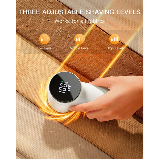 3-Speed Rechargeable Electric Fabric Shaver Lint Remover.