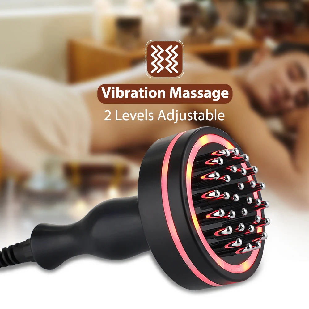 Electric Meridian Brush  Massager - Microcurrent Hot Compress - Scraping Lymphatic Drainage - Machine Fat Burner