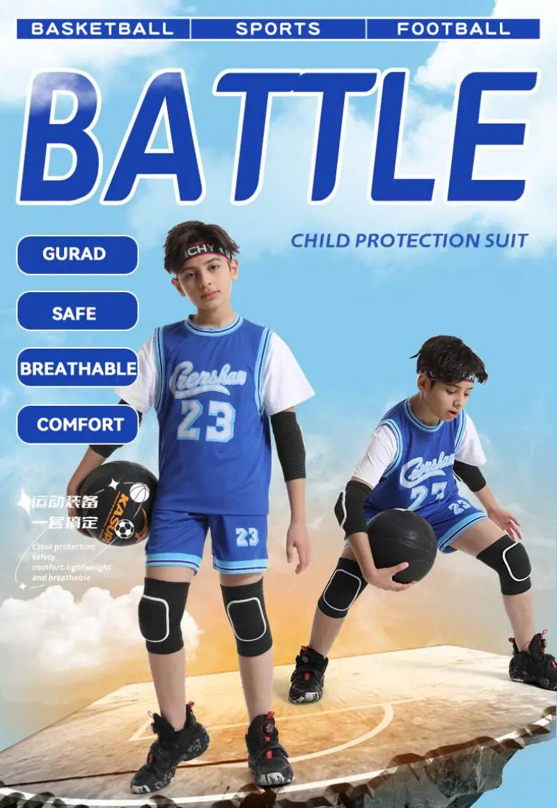 1 Set Kid Elbow Pad Knee Pads Children Sport Protective Gear Set for Balance Bike Skateboard Inline Roller Skate Scooter Dancing