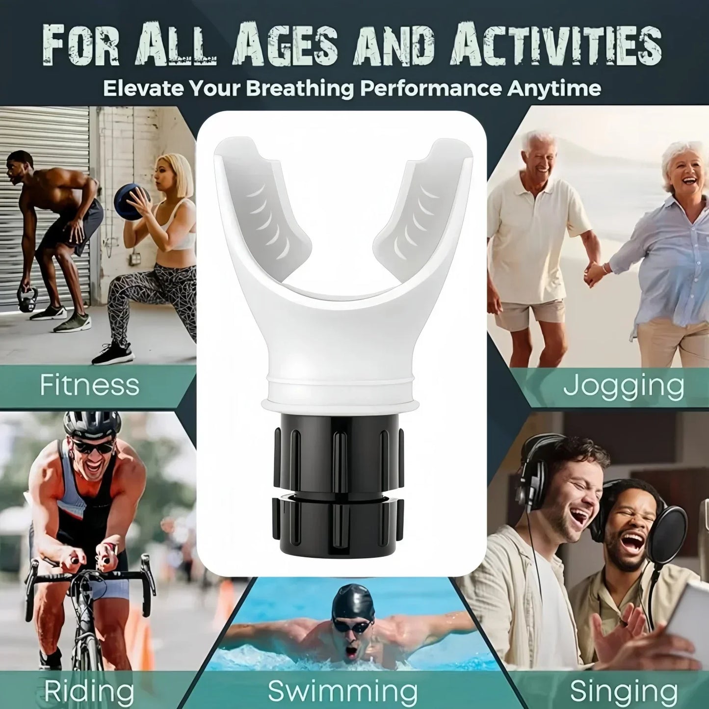 1 Set Breathing Trainer, Strengthens Lung, Improve Lung Capacity with Box