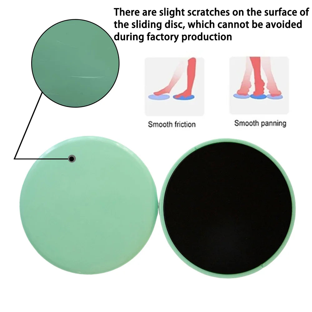 2pcs Solid Color Yoga Sliding Pads,