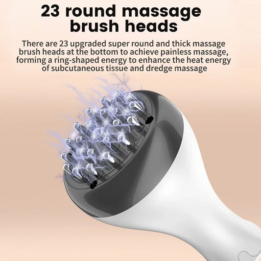 Electric Body Massager Meridian Brush Tool - Scraping Slimming Vibration -Infrared Heat