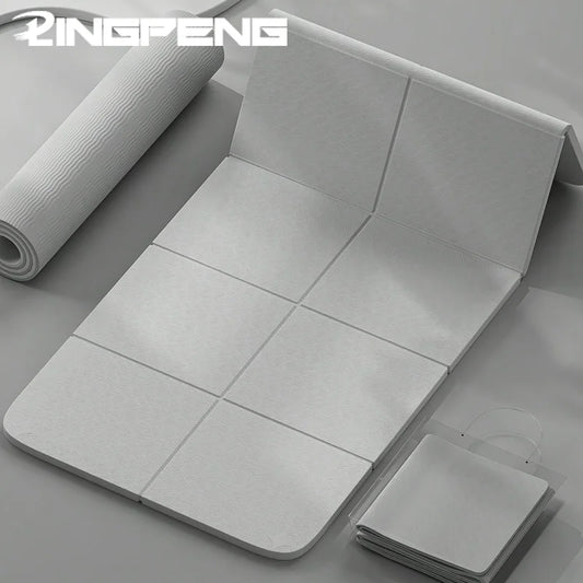 Foldable Non-slip Yoga Mat -Suitable for Travel , Eco-friendly, Lightweight