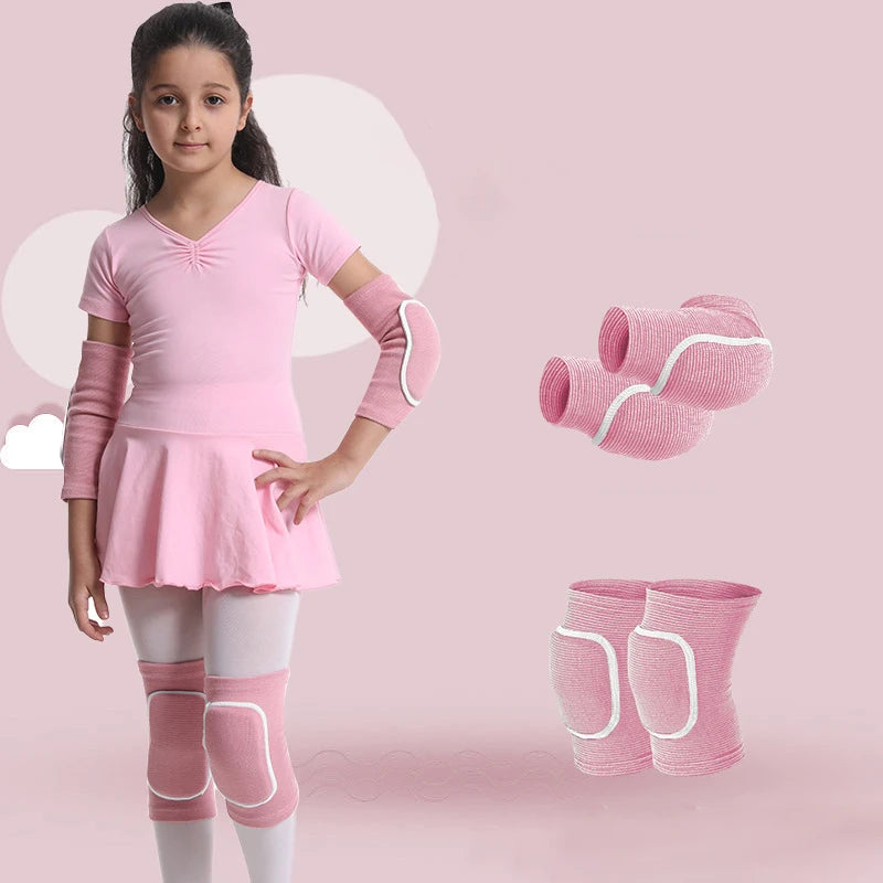 1 Set Kid Elbow Pad Knee Pads Children Sport Protective Gear Set for Balance Bike Skateboard Inline Roller Skate Scooter Dancing
