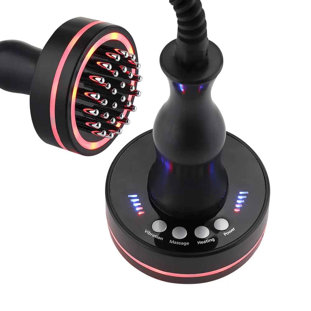 Electric Meridian Brush  Massager - Microcurrent Hot Compress - Scraping Lymphatic Drainage - Machine Fat Burner