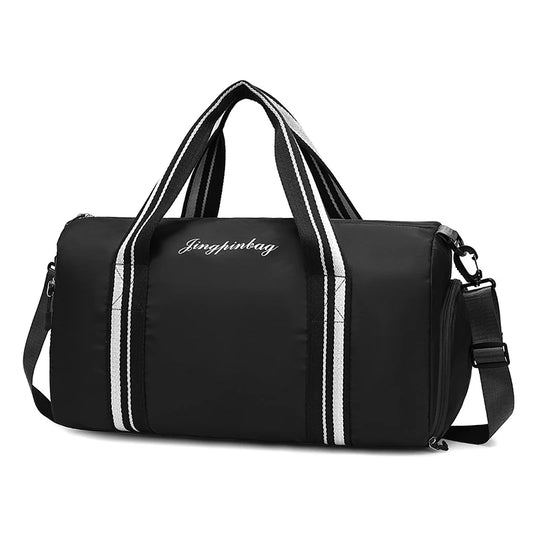 Spacious Gym Bag & dedicated wet/dry area, with shoebox area.