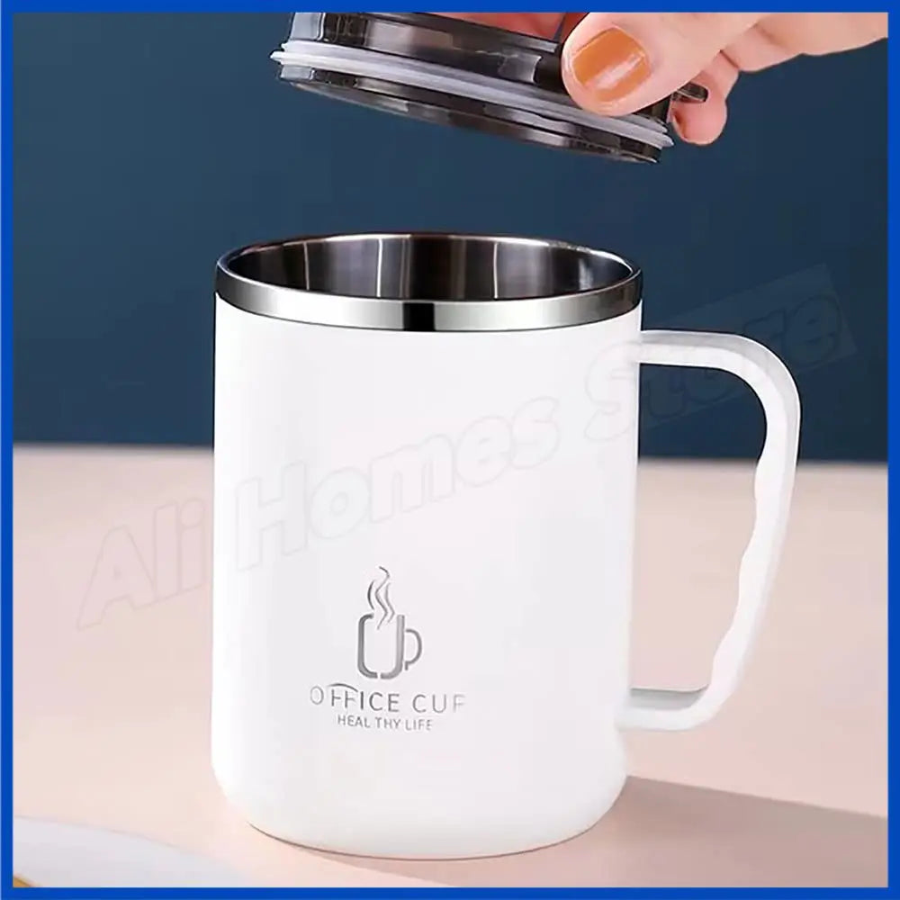Coffee Cup with Stainless Steel Handle  500ml