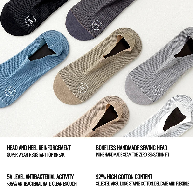 Invisible Breathable Sock For Men - 5pcs