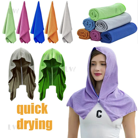 Quick drying towel. Hoodie Towel Sweat-absorbent anti-UV