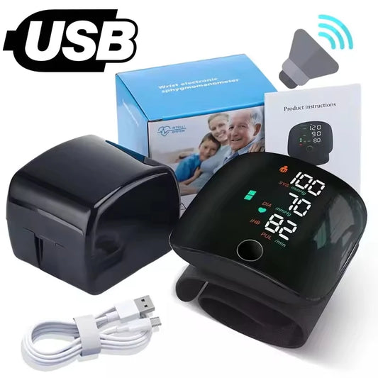 Portable Digital Wrist Blood Pressure Monitor