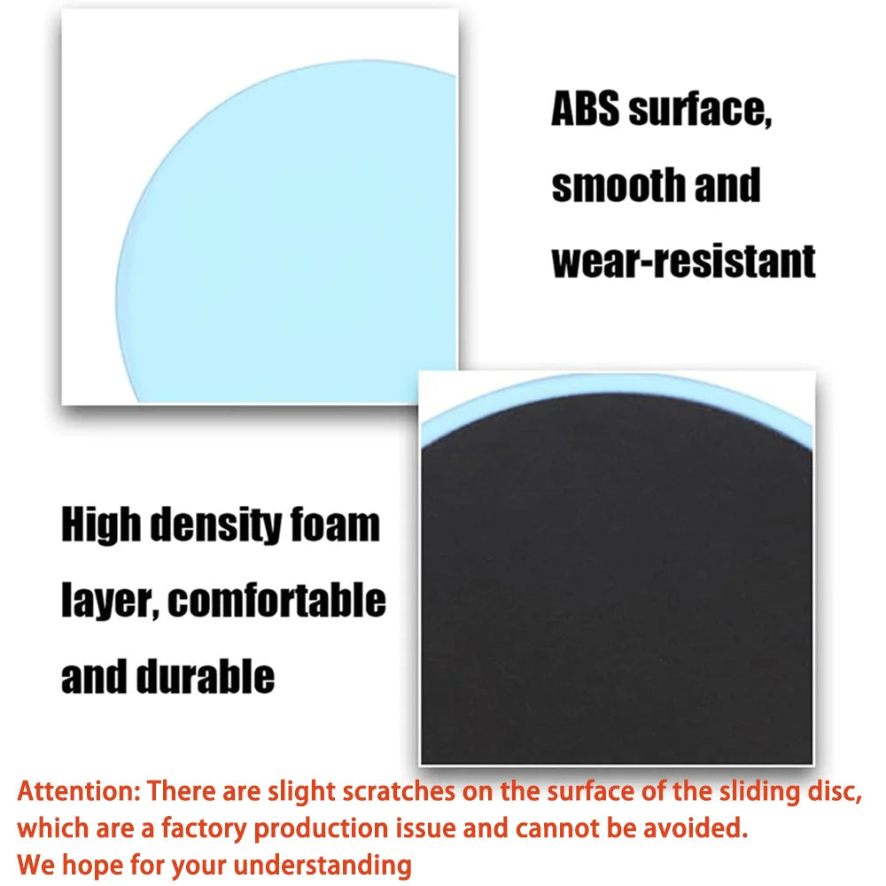 2pcs Solid Color Yoga Sliding Pads,