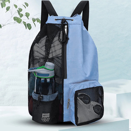 Mesh Drawstring Waterproof  Backpack. Lightweight  Bag for Gym, Swimming, Outdoor activities etc.
