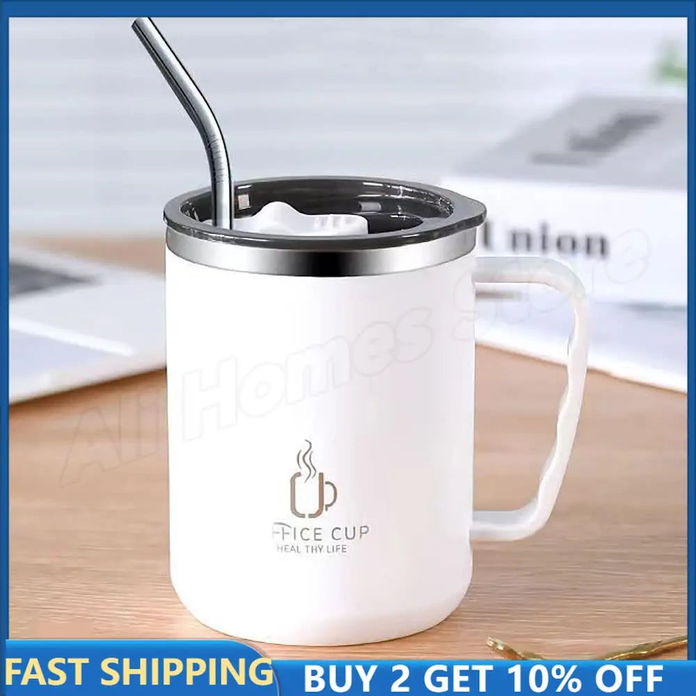 Coffee Cup with Stainless Steel Handle  500ml