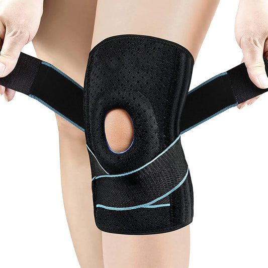 Knee Brace with Side Stabilizers for Meniscus.  Injury Recovery Adjustable Knee Support