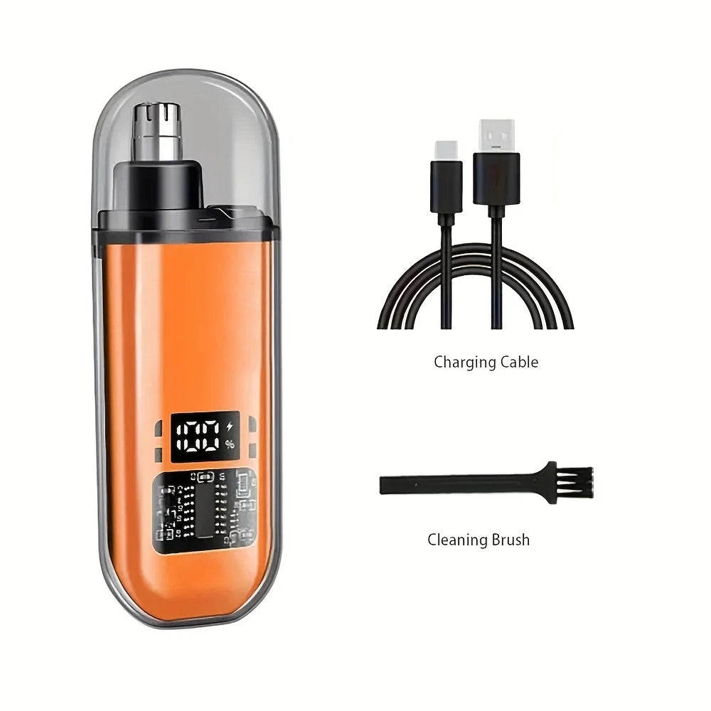 Portable Electric Nose & Ear Hair Trimmer,  USB chargeable.