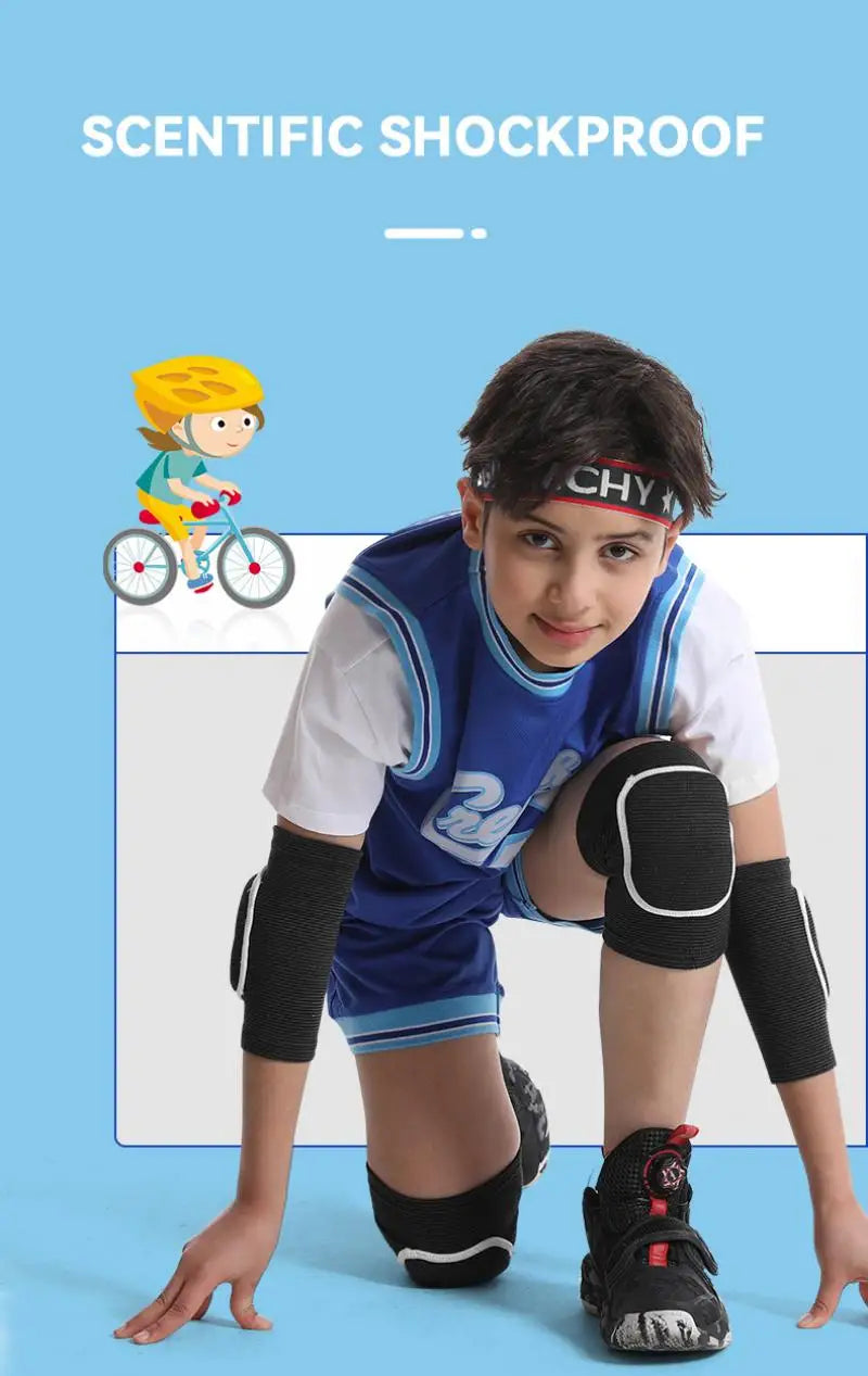 1 Set Kid Elbow Pad Knee Pads Children Sport Protective Gear Set for Balance Bike Skateboard Inline Roller Skate Scooter Dancing