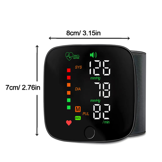 Portable Digital Wrist Blood Pressure Monitor