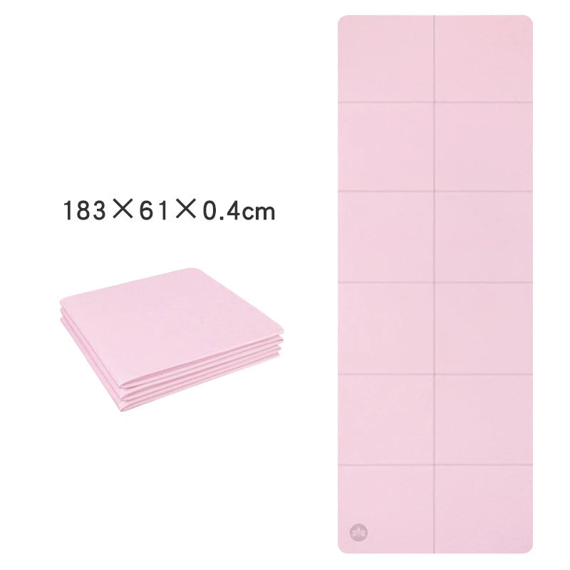 Foldable Non-slip Yoga Mat -Suitable for Travel , Eco-friendly, Lightweight