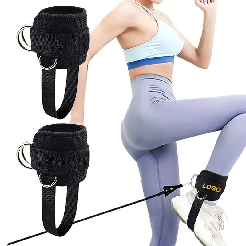 1 Pc Leg Strength Trainer. Foot Ring Buckle Ankle Strap. Stretch Resistance Band.