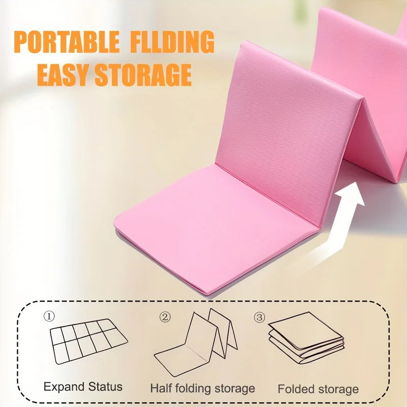 Foldable Non-slip Yoga Mat -Suitable for Travel , Eco-friendly, Lightweight