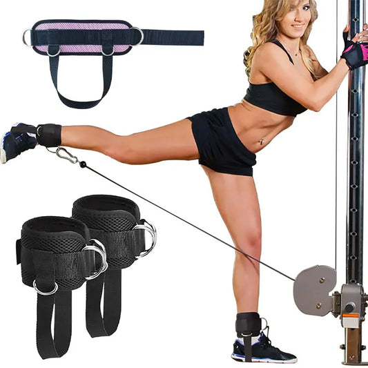 1 Pc Leg Strength Trainer. Foot Ring Buckle Ankle Strap. Stretch Resistance Band.