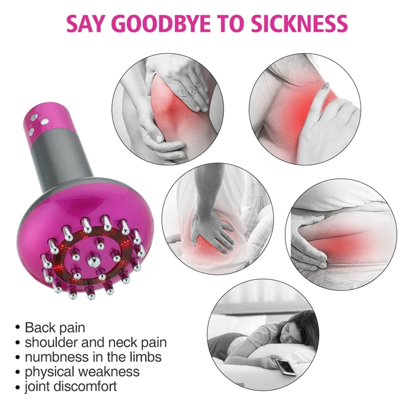 Smart Meridian Electric Brush - Microcurrent Heating Rechargeable Body Massagers