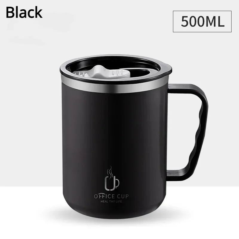 Coffee Cup with Stainless Steel Handle  500ml