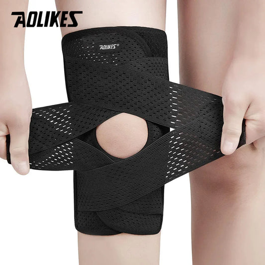 1PCS Knee Brace for Knee Pain Compression. Knee Support with Air Mesh Fabric Side Stabilizer